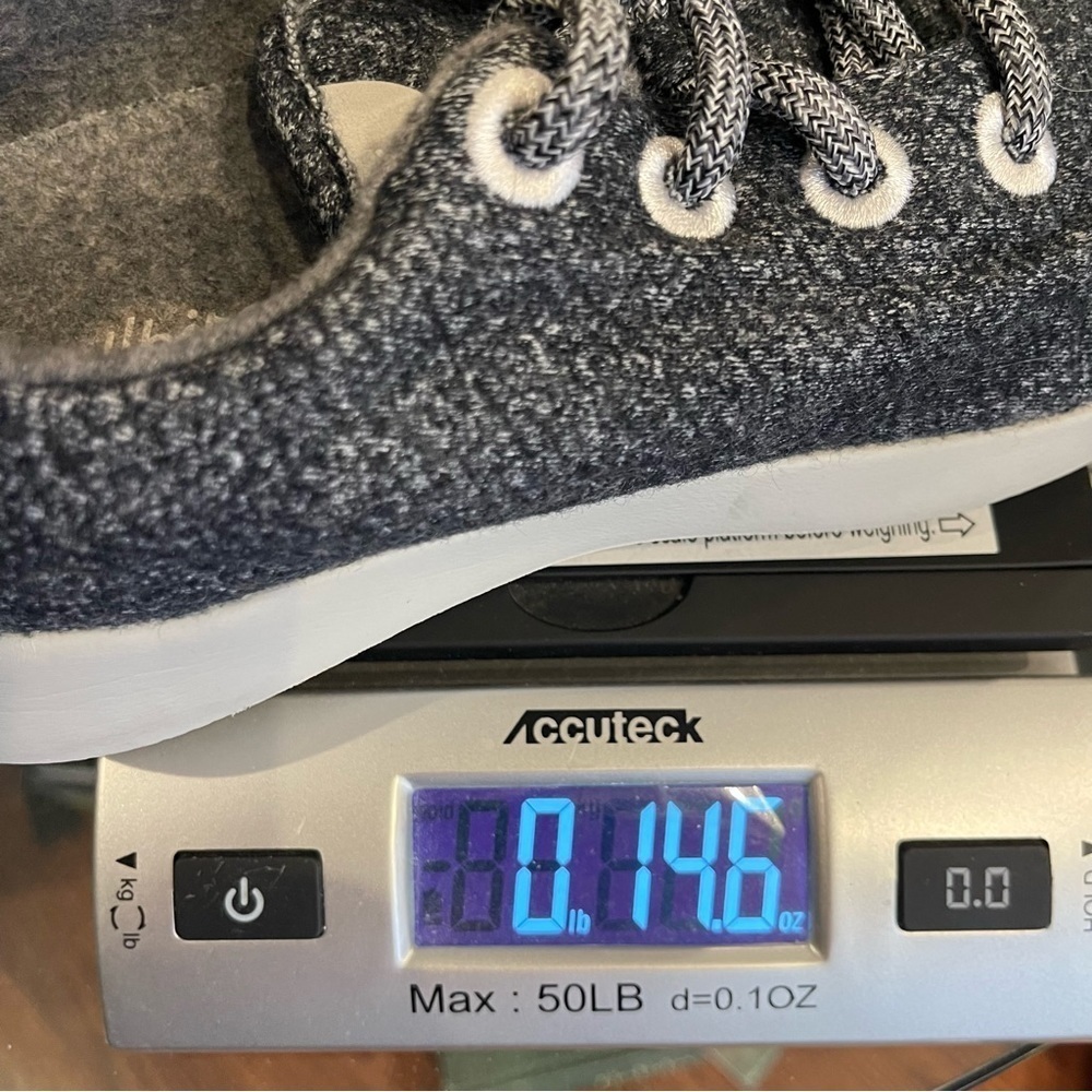 Allbirds Wool Runners Ray Running Shoes Women's 8 Fabric Heather Blue Gray - Picture 11 of 11